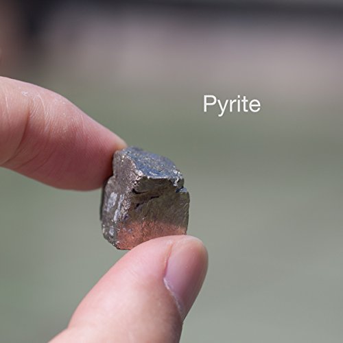 Chillipepperstone 12 Natural Metallic Mineral Untumbled Rock Science Stone Collection - SET 3