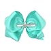 CÉLLOT Hair Bows for Girls, 8inch Oversize Large Boutique Grosgrain Ribbon Hair Bows Alligator Hair Clips, 12 Pack