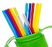 Reusable Silicone Drinking Straws 10-Pack - BPA Free primary