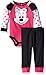 Disney Baby Girls' 2-Piece Minnie Mouse Pant Set with 3d Knee Patches, Pink, 0/3 Months