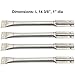 Stainless Steel Burner (4-pack) for Charbroil 463230510, 463230511, Kenmore 122.16119,122.16129, Master Chef 199-4758-2, Nexgrill 122.16641901, 720-0341, Members Mark 720-0582B, Uberhaus 780-0003