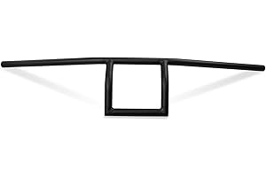 Krator Motorcycle Handlebar 7/8" Black Box Window Attack Style Compatible with Suzuki Savage LS 650