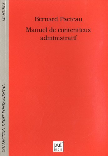 Manuel de contentieux administratif