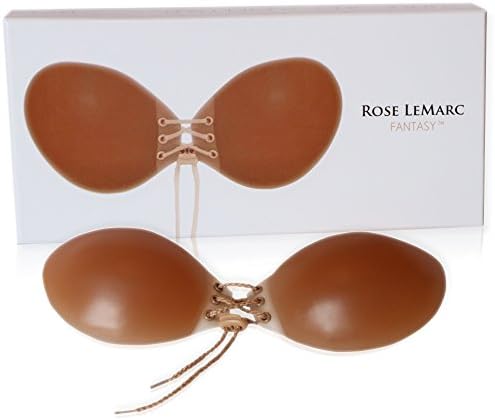Rose LeMarc Fantasy Strapless Backless Drawstring Push Up Silicone Bra - Nude N02 Medium
