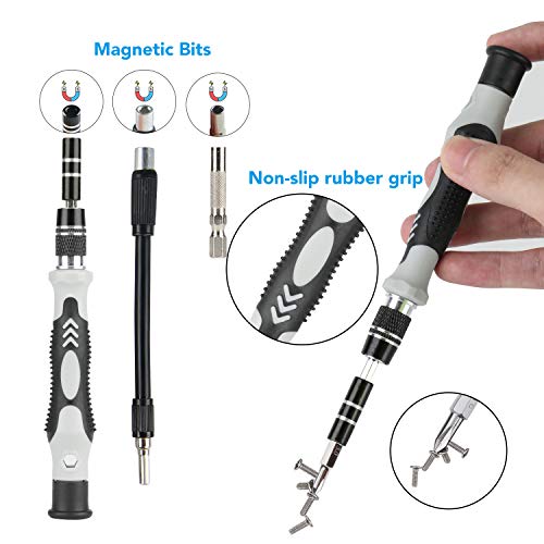 Precision Screwdriver Set, Apsung 122 in 1 Magnetic Screwdriver Bit Set, Multi-function Repair Tool Kit Compatible with iPhone, Computer, PC, Watch, Glasses, Electronics, Mini DIY Hand Work Tools