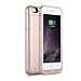 iPhone 6S Plus / 6 Plus (not for iPhone 6 / 6s) Battery Case Charger [Extra Bonus-Tempered Glass Screen Protector], i.VALUX 6800mAh External Battery Backup Protective Charger Case (Gold)