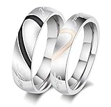 Phantom YoYo Lover's Heart Shape Titanium Mens Ladies Promise Ring 