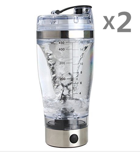 Click Here to See More Images Electric Coffee Protein Shaker Blender My Water Bottle Automatic Movement Vortex Tornado 450ml Free Detachable Smart Mixer Cup (2)