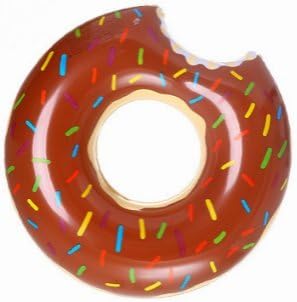 Mega Giant Donut pool float 48" / 120cm / 4 feet (Chocolate)