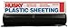 Husky CF0606B 6 ML Polyethylene Plastic Sheeting, 6' x 100', Black primary