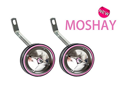 MOSHAY Multicolor Motal Children's Bicycle Training Wheels For 14 16 18 20 Inch (pink) - Thumbnail 4