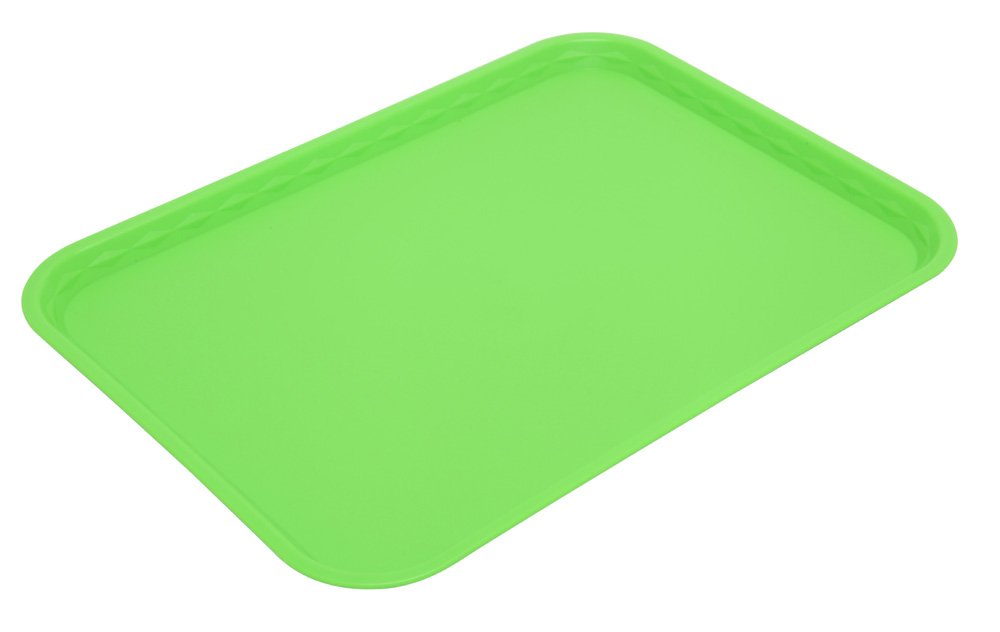 Harfield Tray, Flat, 16.14 x 11.81 inches, Polypropylene, Lime, 41 X 30cm