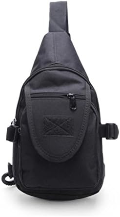 WILDA OUTDOOR Multi Functional 1000D Waterproof Small Military Tactical Sling Chest Pack Nylon Hunting Molle Single Shoulder Bag for Outdoor Hiking Cycling (Black)