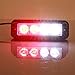 Auto Led Light,Gledto 4 LEDs 4W Law Enforcement Waterproof Emergency Hazard Warning Flashing Car SUV Truck Vehicle Construction LED Top Roof Mini Bar Strobe Light (Red and White)
