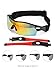 ODODOS Polarized Sports Sunglasses With 5 Interchangeable Lenes for Cycling Baseball Running Fishing Unbreakable Frame