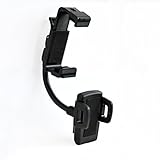 Seekfull Universal 360 Degree Car Auto Rearview Mirror Mount Cell Phone Holder Bracket Stands For Samsung For iPhone Mobile Phone GPS