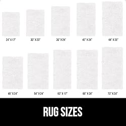 Gorilla Grip The Original Bath Rug 24x17, Thick
