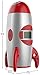 Big Red Rooster BRRC100AC Rocket Ship Projection Alarm Clock, Operates On 3 C Batteries (Not Included) or an Ac Adaptor (Included)