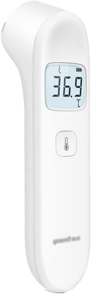 JLDN Thermometer for Fever, Forehead Thermometer Non-Contact with LCD Display Instant Accurate Reading with Fever Indicator,A