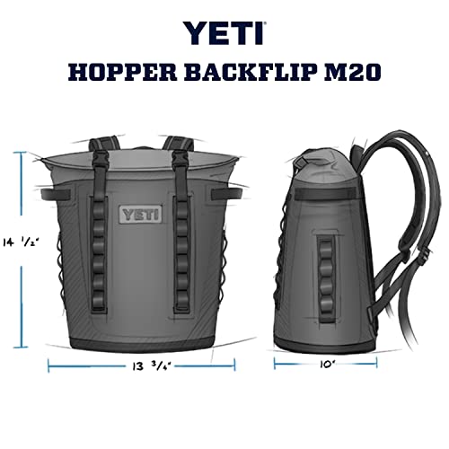 YETI Hopper M20 Backpack Soft Sided Cooler, Charcoal Pricepulse
