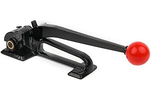 VOTOER Heavy Duty Steel Strapping Tensioner and Cutter Sealer Manual Tool Packing Packaging Strapping Banding Kit for 3/8" to 3/4" Strap, Complete Set with Sealer for 3/4" Steel