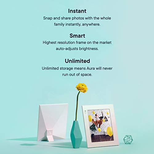 AURA Frames - Oprah's Favorite Things List 2018 Add Photos from iPhone & Android App, 9.7” Display with 2048x1536 Resolution, Unlimited Storage, Motion and Light Sensor, Wi-Fi, Facial Recognition