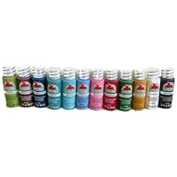 Acrylic Paint - Apple Barrel 12 pack of assorted colors - 2 oz. each