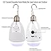 NING ZE XIN Solar Light Bulb with Solar Panel Multi-Functional Waterproof Rechargeable Remote Control Dimmable Hanging Lamp Tent Light Protable Lighting for Home, Camping, Power Outage, Emergency