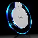 NEWST Generation Wireless Charging Pad,DanForce [Ultra Slim] Qi Wireless Charger, Qi Wireless Charging Pad for Samsung Galaxy S7 S7 Edge, S6 S6 Edge/Edge Plus Note 5 ,Nexus 5 4 -White.