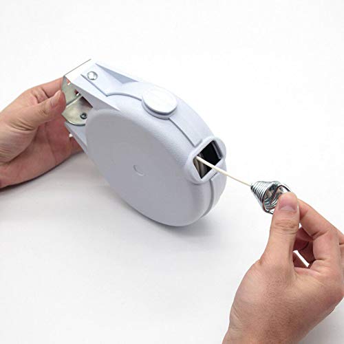 Homespired® 10m 15m 20m 25m and 30m Strong LongLife Steel Core Plastic Cover Washing Clothes Dryer Outdoor Clothes Line Rope - Assorted Colours and Sizes (12M Reel Wall Mounted)