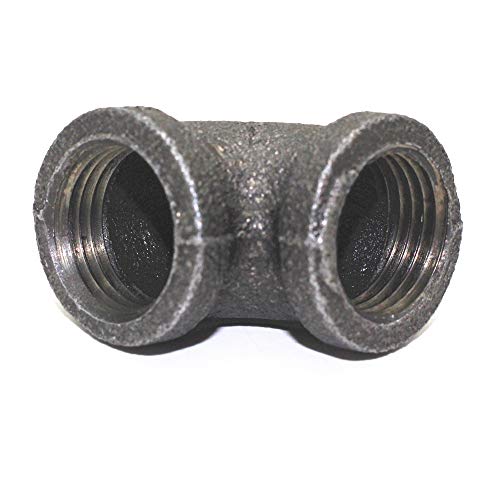 LONG TAO 1/2" Black Cast Pipe Fitting, Elbow 90,Threaded Pipe Nipples Industrial Piping Plumbing Supplies,10-Pack