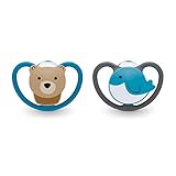 NUK Space Orthodontic Pacifier, 0-6 Months