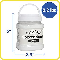 READY 2 LEARN Colored Sand - White - 2.2 lbs - Play