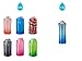 Vapur - Shades 0.5L/16.9oz BPA Free Reusable Foldable Flexible Packable Collapsible Water Beverage Bottle w/Carabiner (Maze)