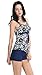 MiYang Women's Plus Size High Waist Printing Swimsuit Bathing Swimwear