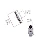 olyclass Inline Axle Aluminum Speed Spacer 8-Pack Spacers for 6mm Axles (Silver)