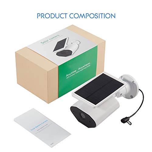 2019 New Outdoor Solar Powered Security Camera,CTVISON 2.4GHz WiFi Wireless Home Security Camera, Night Vision,Motion Detection,Rechargeable Battery, Two-Way Audio, IP66 Waterproof,Works with Alexa - Thumbnail 6