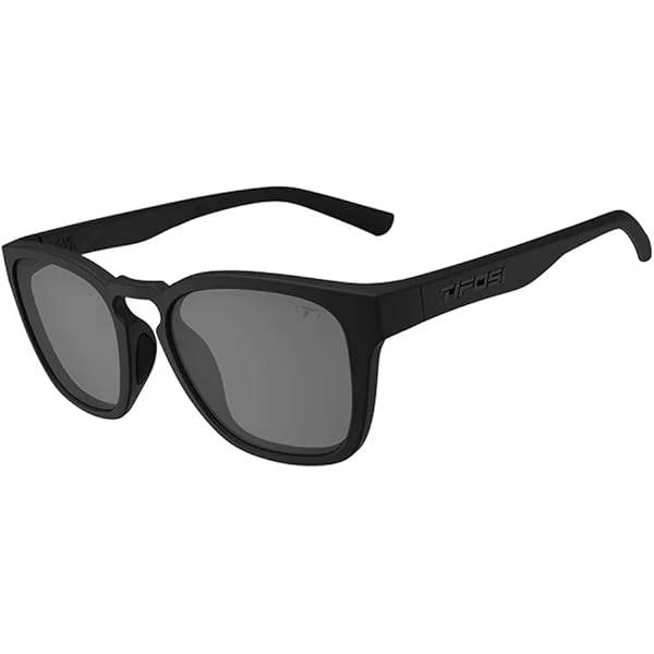 Tifosi Swick Lunettes Unisexe à Verres Simples Taille Unique Noir satiné/Pourpre/Rouge fumé