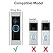 Cowjag Angle Mount (30 to 55 Degree) Compatible with Video Doorbell Pro, Angle Mount Replacement Adapter Adjustment Mounting Plate Bracket Wedge Corner Kit with Screwdriver and Screws (Blue)