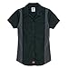 Dickies Occupational Workwear FS524BKCHS FS524 Women's Short Sleeve Color Block Shirt, Fabric, Small, Black/Charcoal