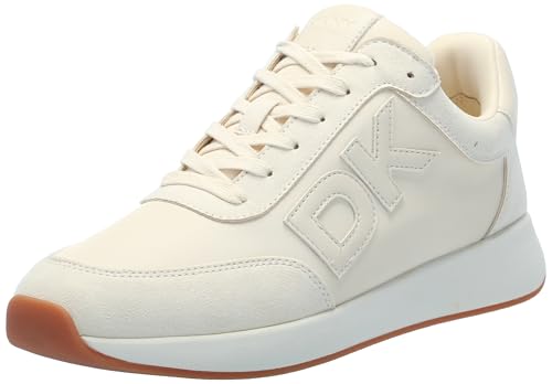 DKNY Women’s Mar Sneaker, Bone, 9.5