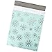 Poly Mailers 10x13 - Silver Snowflakes Deluxe - 100 Pack - 3.15mil Unpadded Holiday Shipping Bags (10x13, 100 Pack)