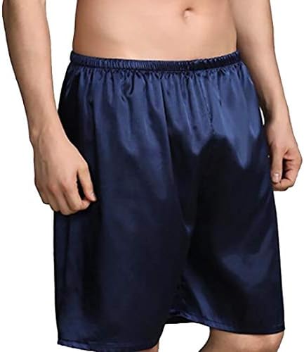 TTYLLMAO Mens Satin Boxer Shorts Silk Pajamas Sleepwear Boxers Home Shorts