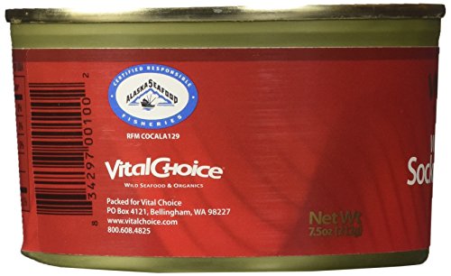 Wild Red Alaskan Sockeye Salmon 7.5 Oz (3 Cans) - Thumbnail 6
