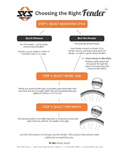 SKS GERMANY Mud-X Downtube Bicycle Fender in Oman Whizz Fenders - Main Image