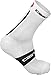 Castelli Free 9 Sock White/Black/Red, L/XL - Men's