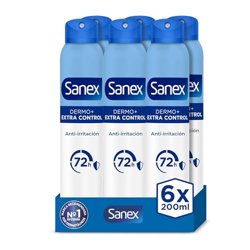Dermo Extra Control Lot de 6 déodorants pour homme et femme 200 ml