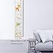 Growth Chart for Kids,Wall Nursery Decor with Canvas & Wood Frame Handing Removable Wall Ruler, Cartoon Height Measurement, Scale, Ruler Decor for School Kids Room Bathroom 79