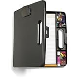 Officemate Portable Clipboard Case, Charcoal (83371)