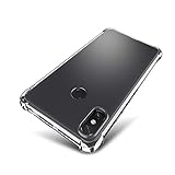 Xiaomi Mi Max 3 Case - SLEO [Air Cushion] Flexible Soft TPU Bumper Case with Shock-Absorption Back Protective Phone Cover for Xiaomi Mi Max 3, Clear